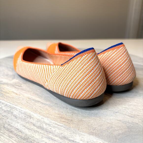 Rothy’s The Point Orange Sherbet Slip On Shoes Flats Women's Size 6.5 - Picture 6 of 14